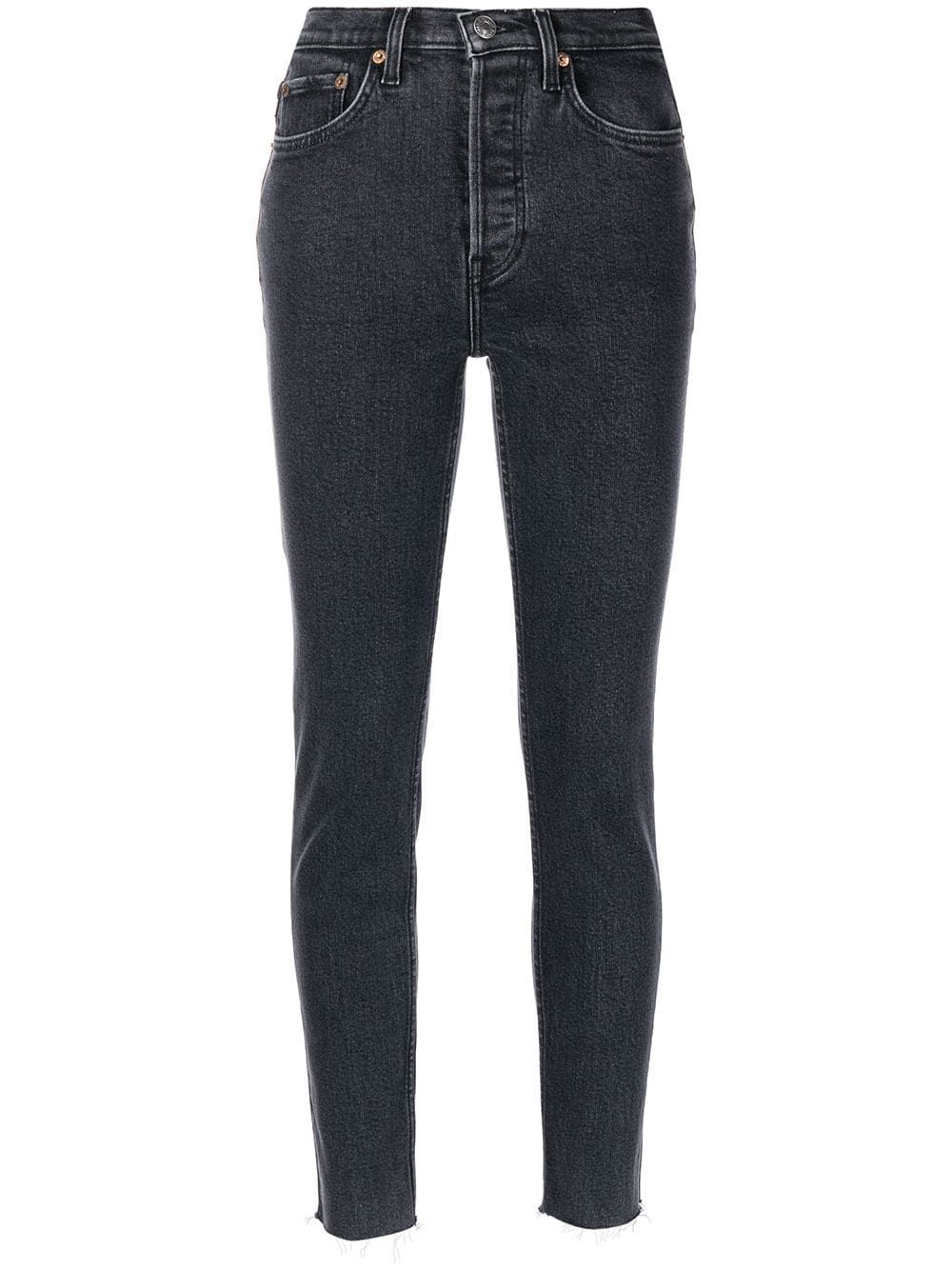 comfort-stretch ankle crop jeans | Farfetch (US)