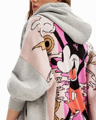 Oversize jacquard Mickey Mouse hoodie