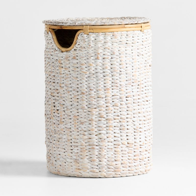 Osana Woven Wicker Kids Hamper with Lid | Crate & Kids | Crate & Barrel