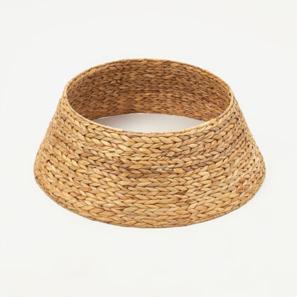 Brown Wicker Christmas Tree Base 27x70cm | TK Maxx