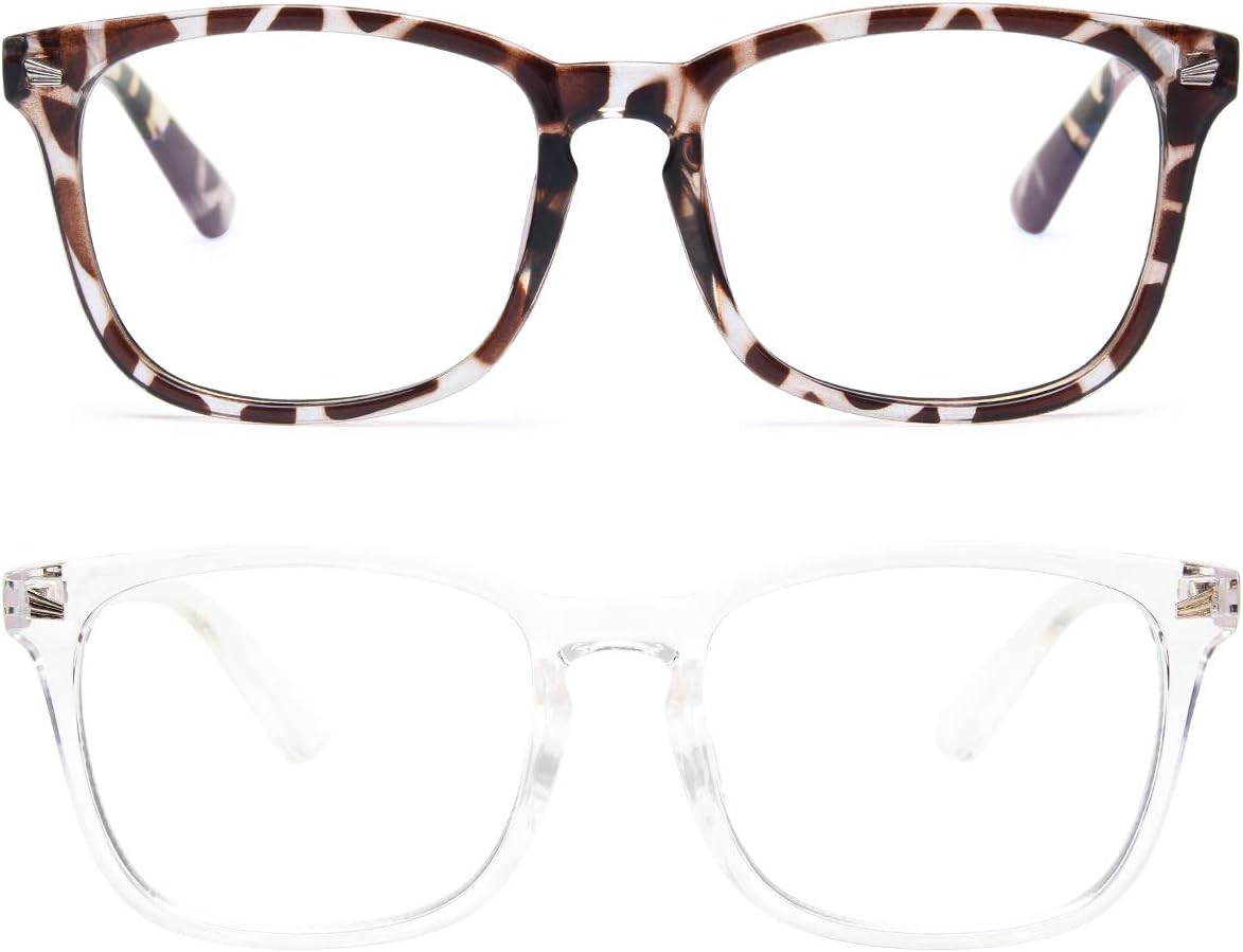 Livho 2 Pack Blue Light Blocking Glasses, Computer Reading/Gaming/TV/Phones Glasses for Women Men... | Amazon (US)