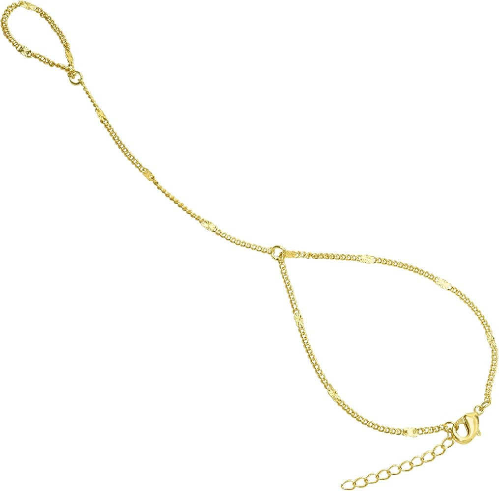 Bangle Cuff Bracelet Set for Women 14K Gold Plated/925 Sterling Silver Plated Bracelet Stack Adju... | Amazon (US)