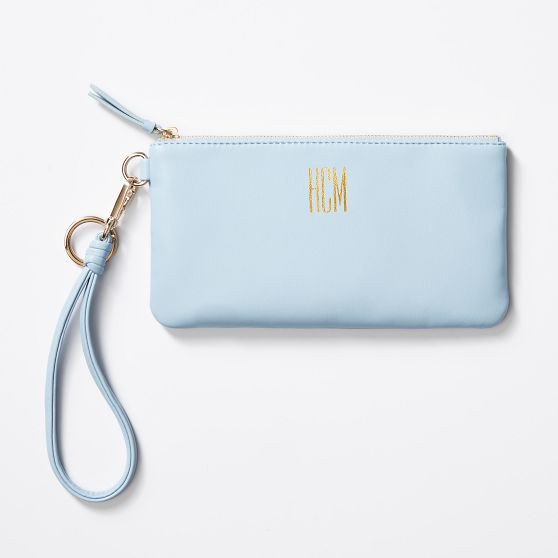 Vegan Leather Wristlet Pouch | Mark and Graham