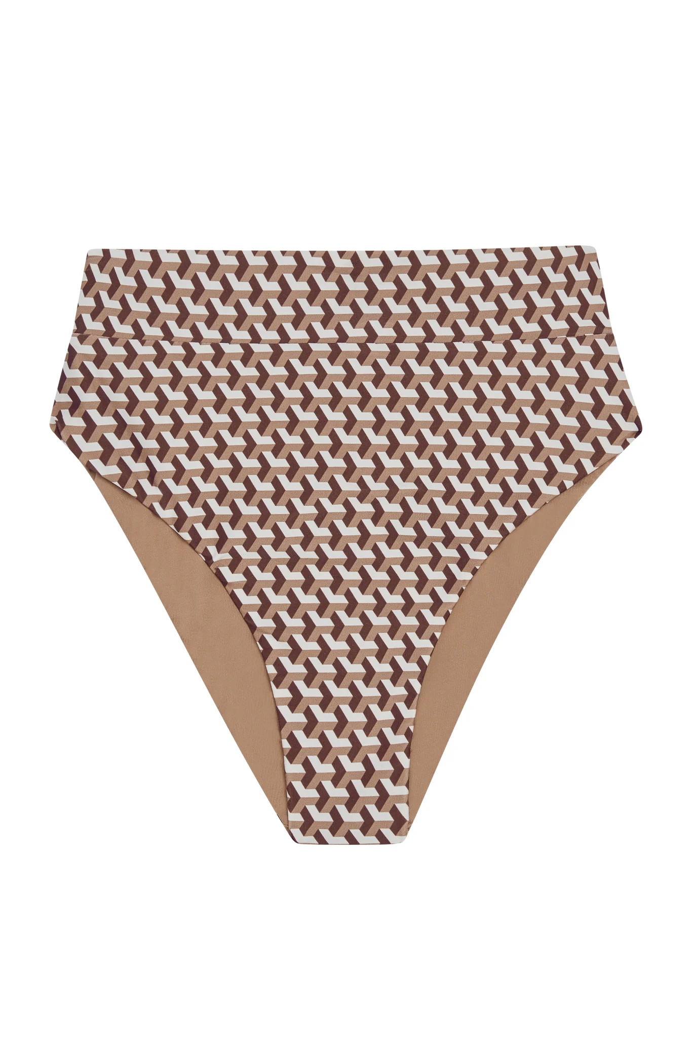 Sorrento Bottom - Husk Geo | Monday Swimwear