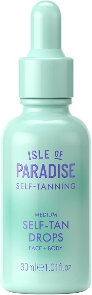 Isle of Paradise Self Tanning Face & Body Drops- Self Tanner Drops for a Natural Bronze, Long-las... | Amazon (US)