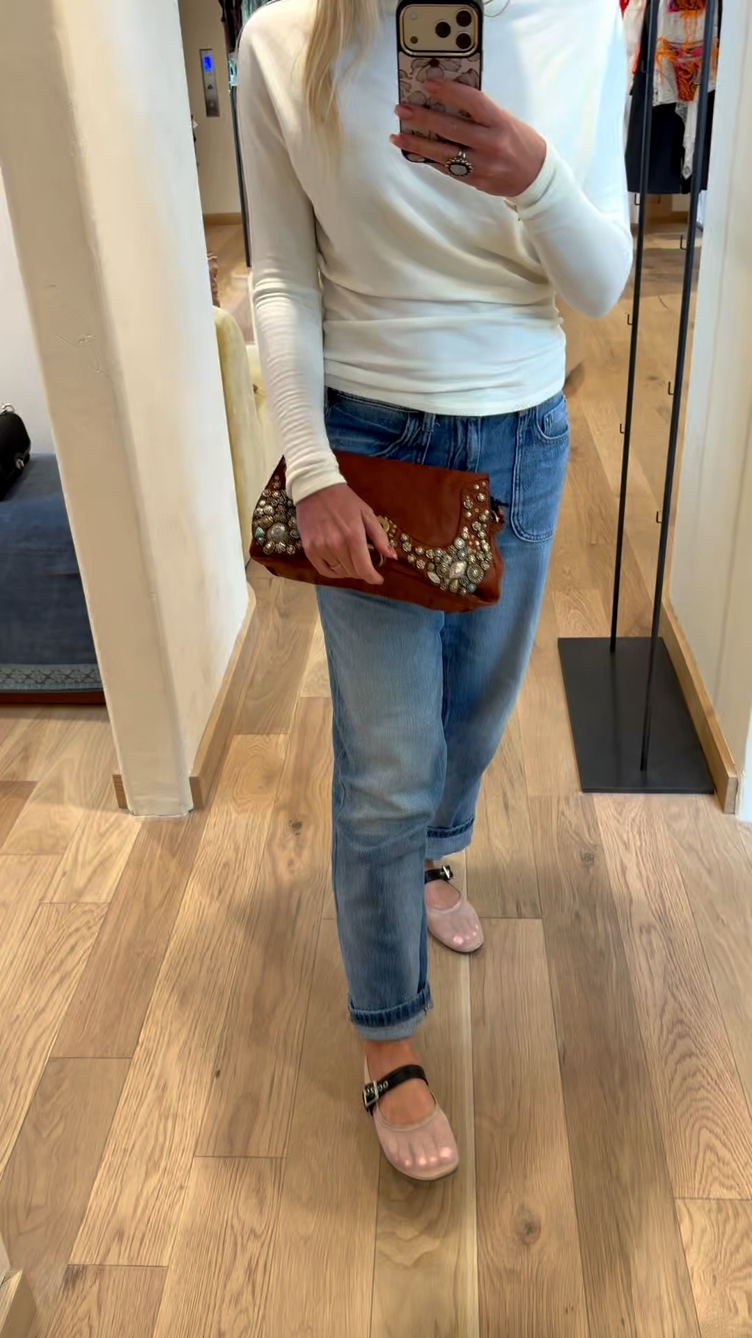 This bag is absolutely exquisite! The quality is amazing beautiful leather with detailed embellished studs. It does come with a shoulder strap as well. Boho chic meets cowgirl cool🤎￼

#LTKootd #LTKTravel #LTKWedding