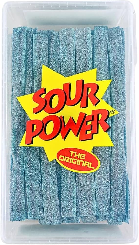 Sour Power Premium Candy Belts, Berry Blue, 2.5 lb | Amazon (US)