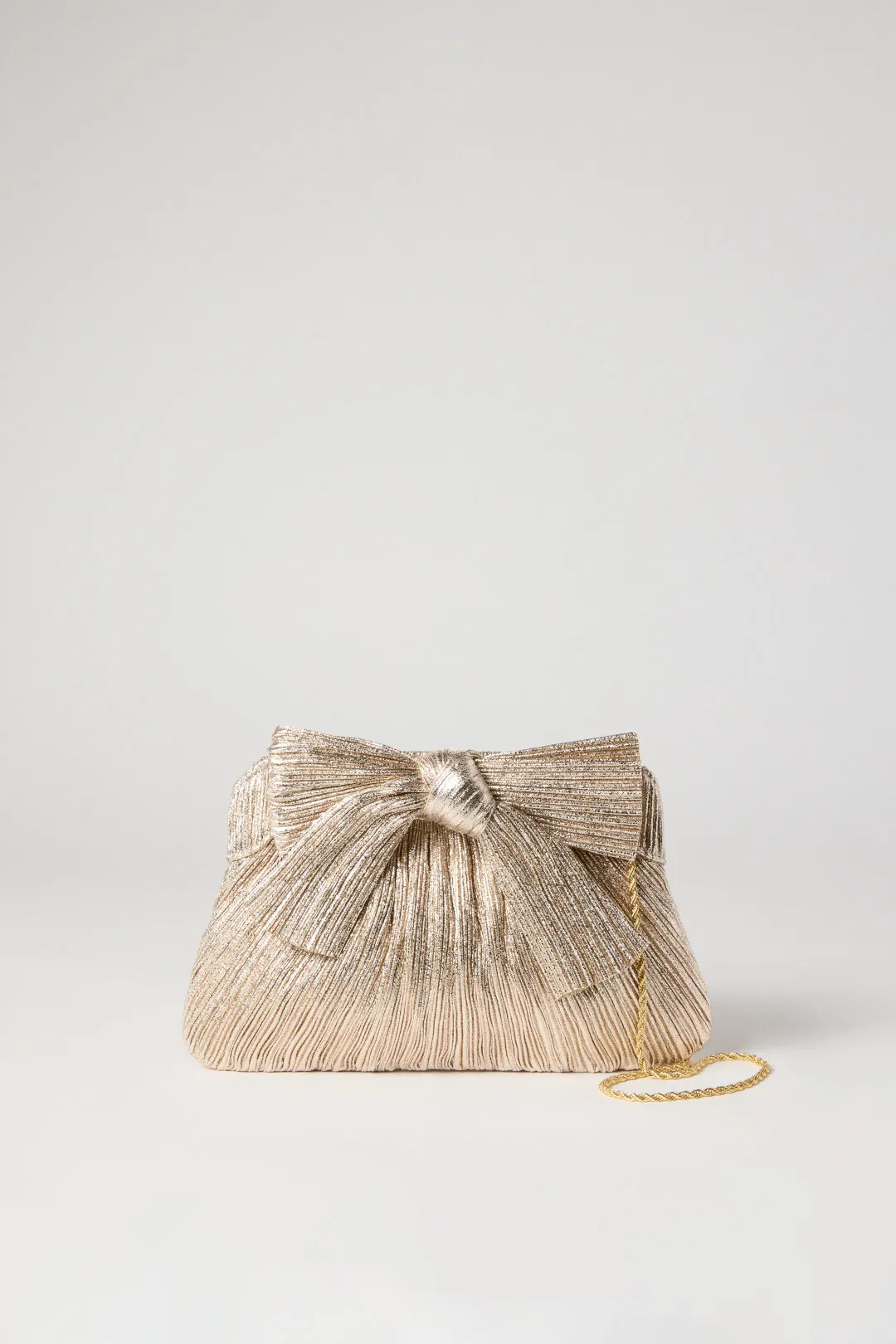 Loeffler Randall Champagne Shimmer Rayne Bag | Rent the Runway