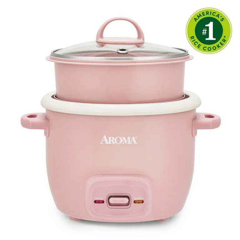 AROMA® 4-Cup Cooked, 2-Cup Uncooked Rice Cooker & Food Steamer with Bonded Granite® Nonstick Ce... | Walmart (US)