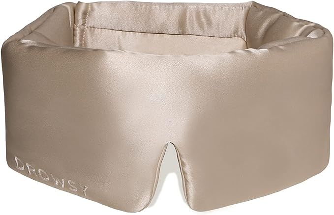 The Original Drowsy Sleep Co. 22 Momme, Mulberry Silk Eye Mask. Super Soft. Anti ageing. Complete... | Amazon (US)