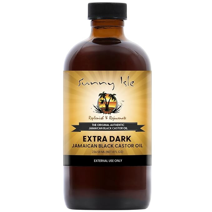 Sunny Isle Extra Dark Jamaican Black Castor Oil, 8 fl. oz. | 100% Natural High Potency Treatment ... | Amazon (US)