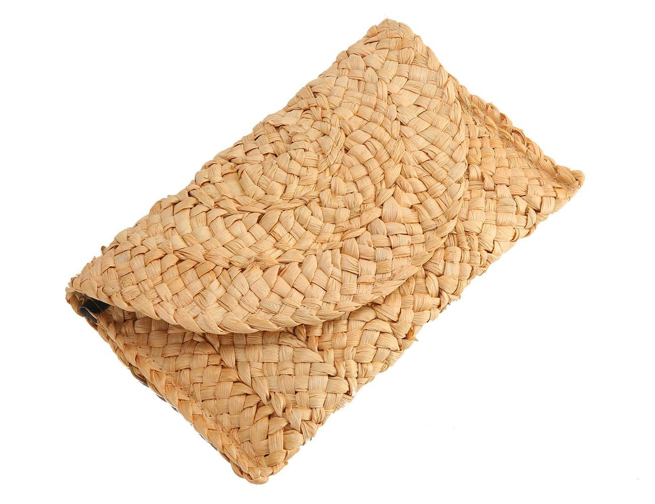 Straw Clutch Summer Evening Handbag Beach Purse Woven Straw Bag Envelope Clutch Purse for Women | Amazon (US)