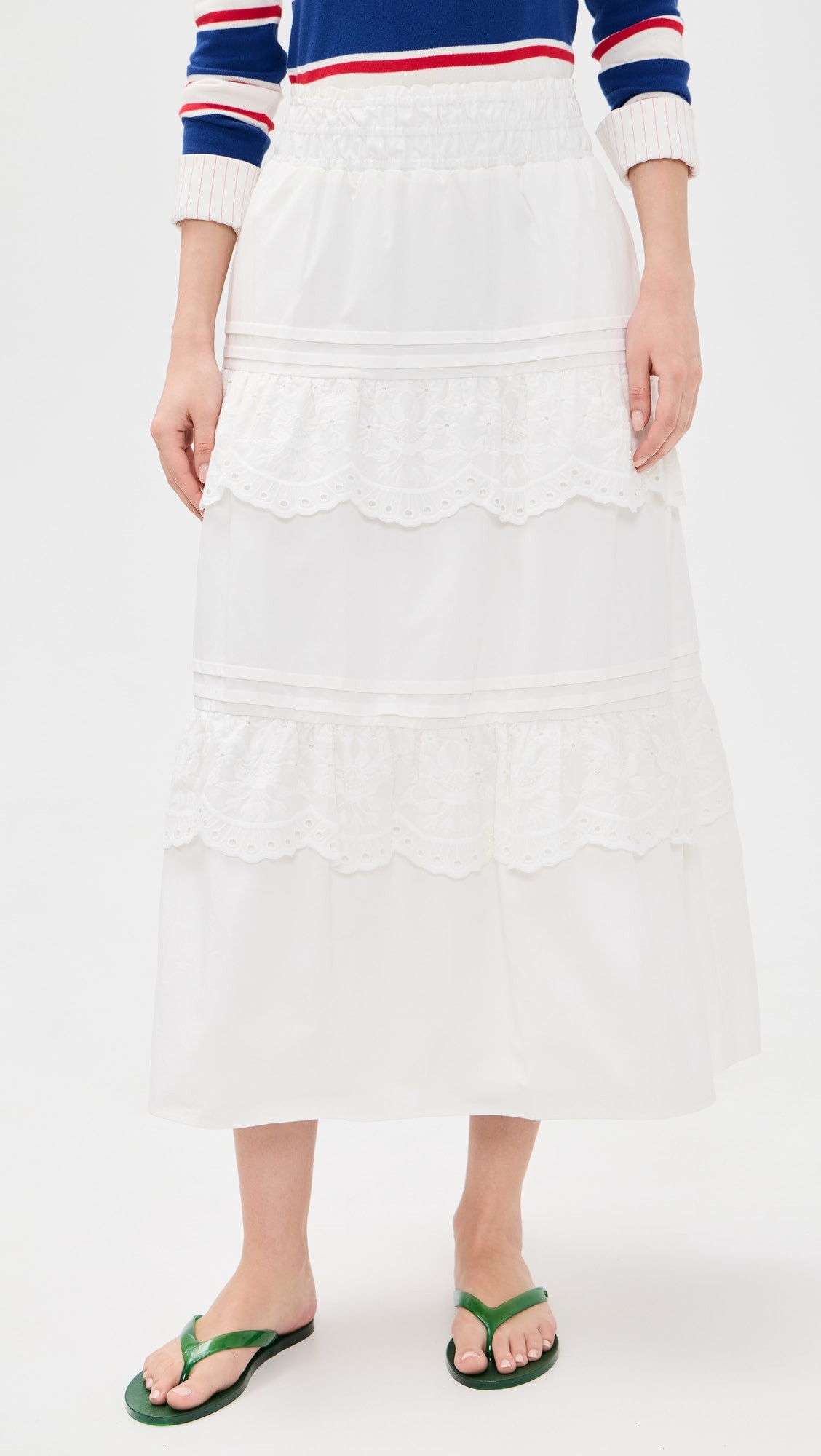 Rowing Blazers Eyelet Tiered Skirt | Shopbop | Shopbop
