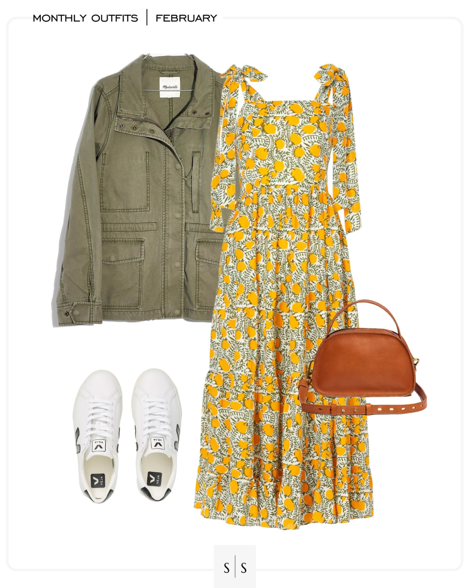 Monthly outfit planner : FEBRUARY looks | #smockeddress #springdress #springjacket #winterstyle #casualchic #springoutfit #winteroutfit | See entire calendar on thesarahstories.com ✨

#LTKstyletip