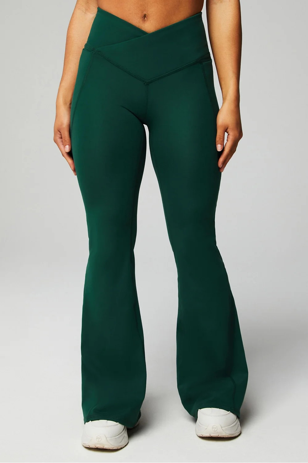 PureLuxe High-Waisted Crossover Flare | Fabletics