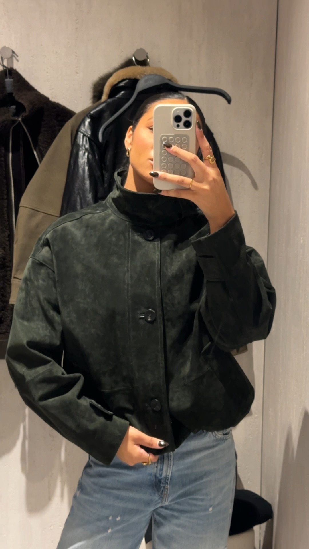 🏷️ forest green jacket, green suede jacket, Zara jacket, suede green zara jacket, suede Zara jacket, funnel neck jacket 

#LTKautumn #LTKeurope #LTKuk