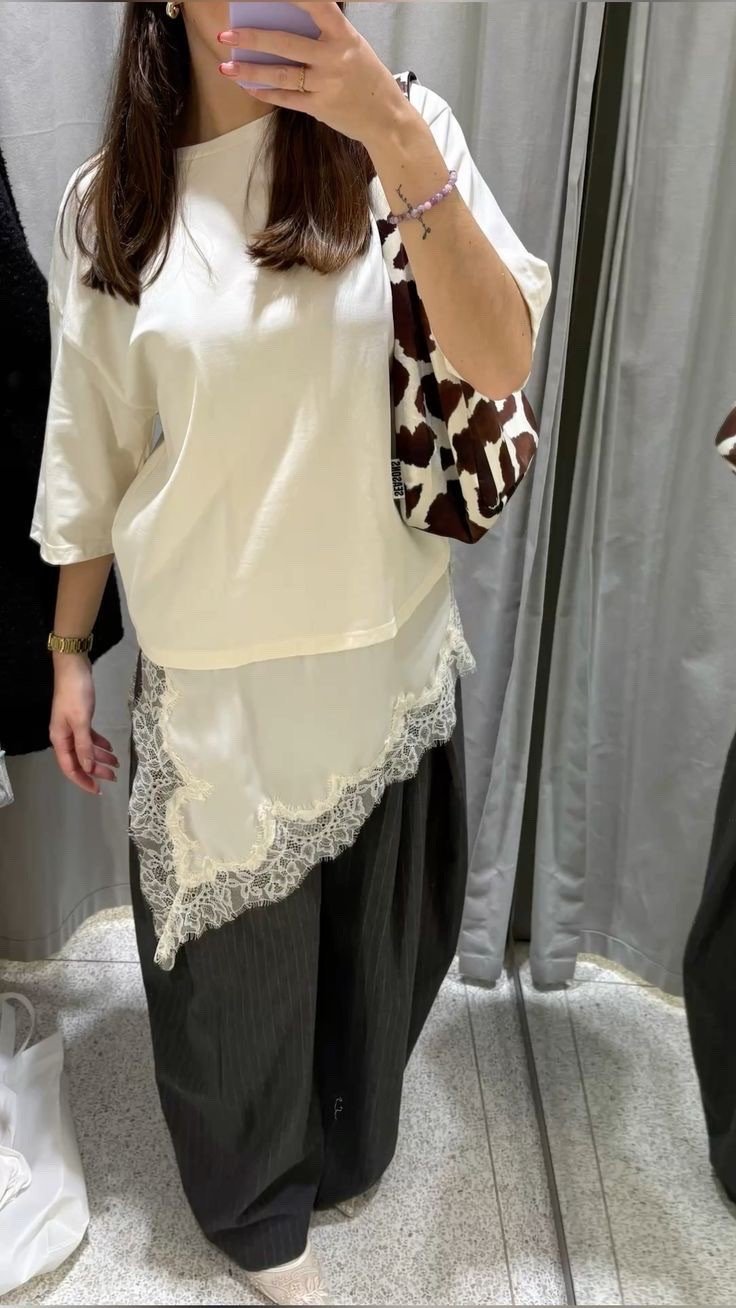 White shirt
White satin top
Grey striped pants

#LTKootd #LTKdayinmylife #LTKselfcare