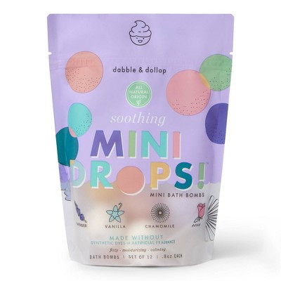 Dabble & Dollop Mini Bath Bombs - Soothing - 12ct/0.8oz | Target