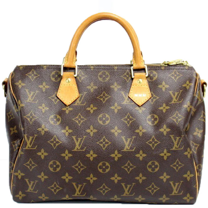 Speedy 30 W/ Strap Monogram (PL1) | Keeks Designer Handbags