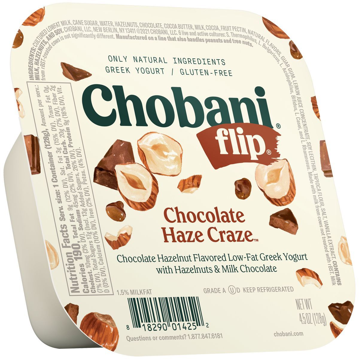 Chobani Flip Low-Fat Chocolate Hazelnut Haze Craze Greek Yogurt - 4.5oz | Target