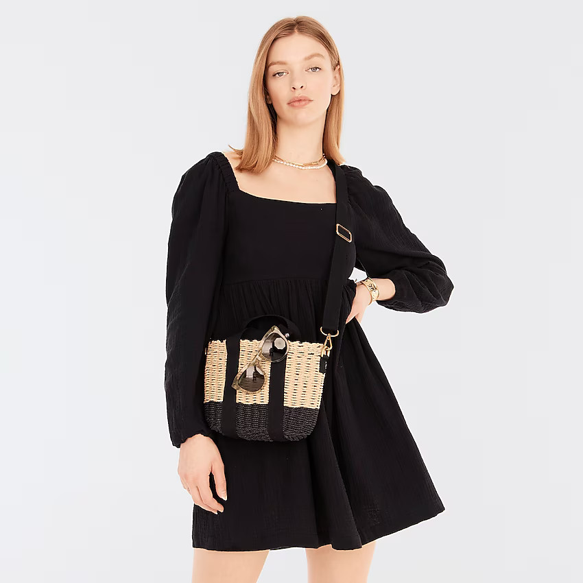 Tall squareneck soft gauze dress | J. Crew US