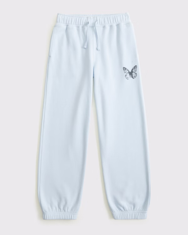 girls essential logo fleece sweatpants | girls new arrivals | Abercrombie.com | Abercrombie & Fitch (US)