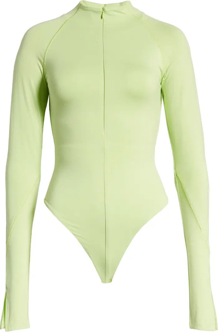 Naked Wardrobe Long Sleeve Half Zip Bodysuit | Nordstrom | Nordstrom
