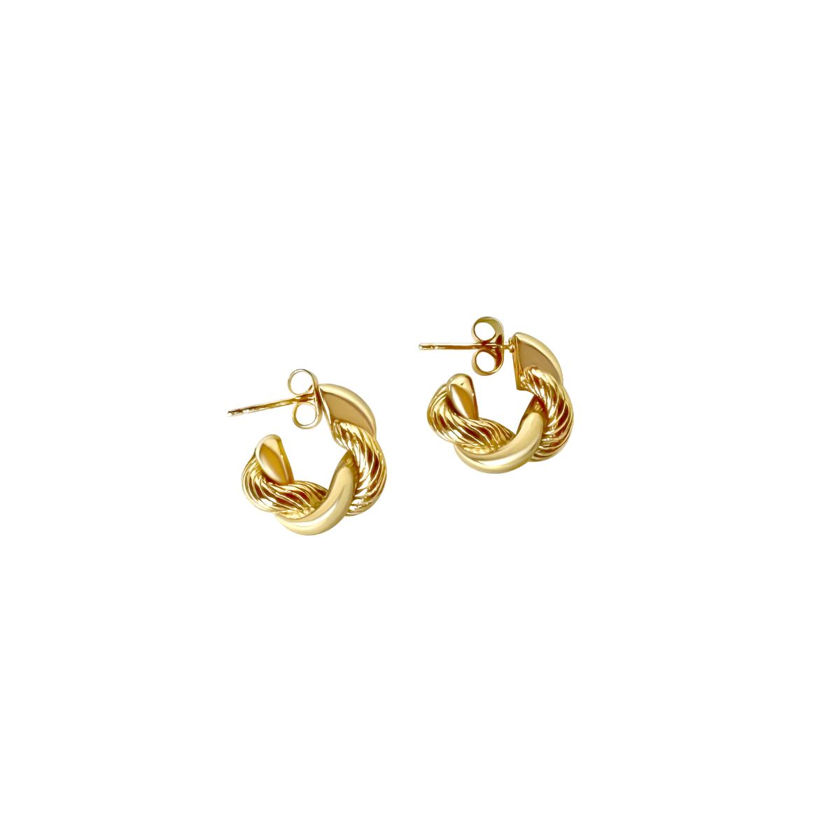 Mini Twisted Hoop Earrings | Anisa Sojka