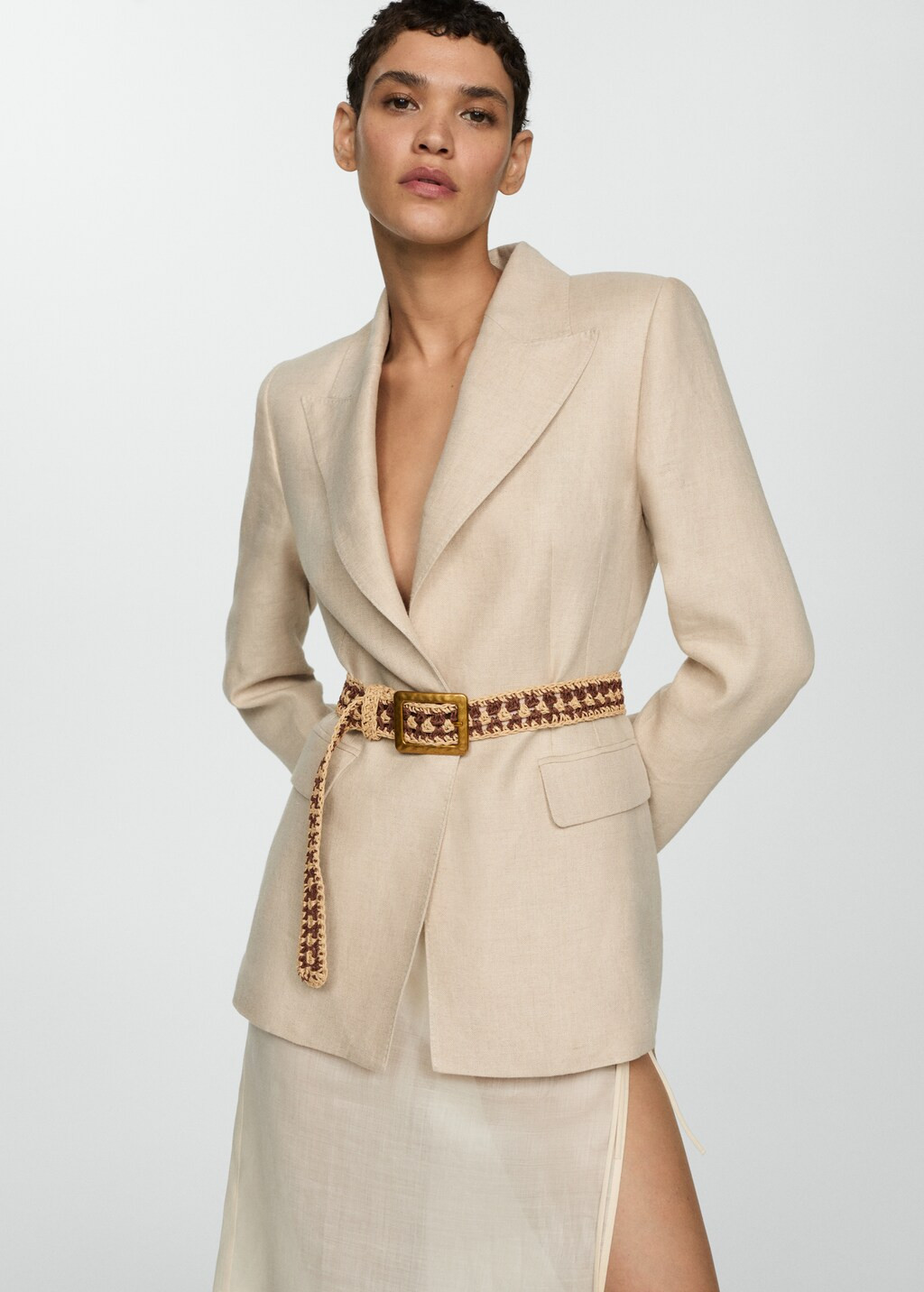 Crochet belt with buckle | MANGO (US)