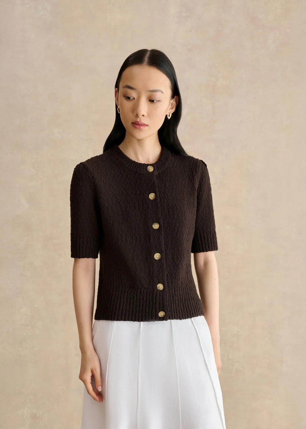 Melford Cotton Short Sleeve Cardigan | Hobbs UK | | Hobbs