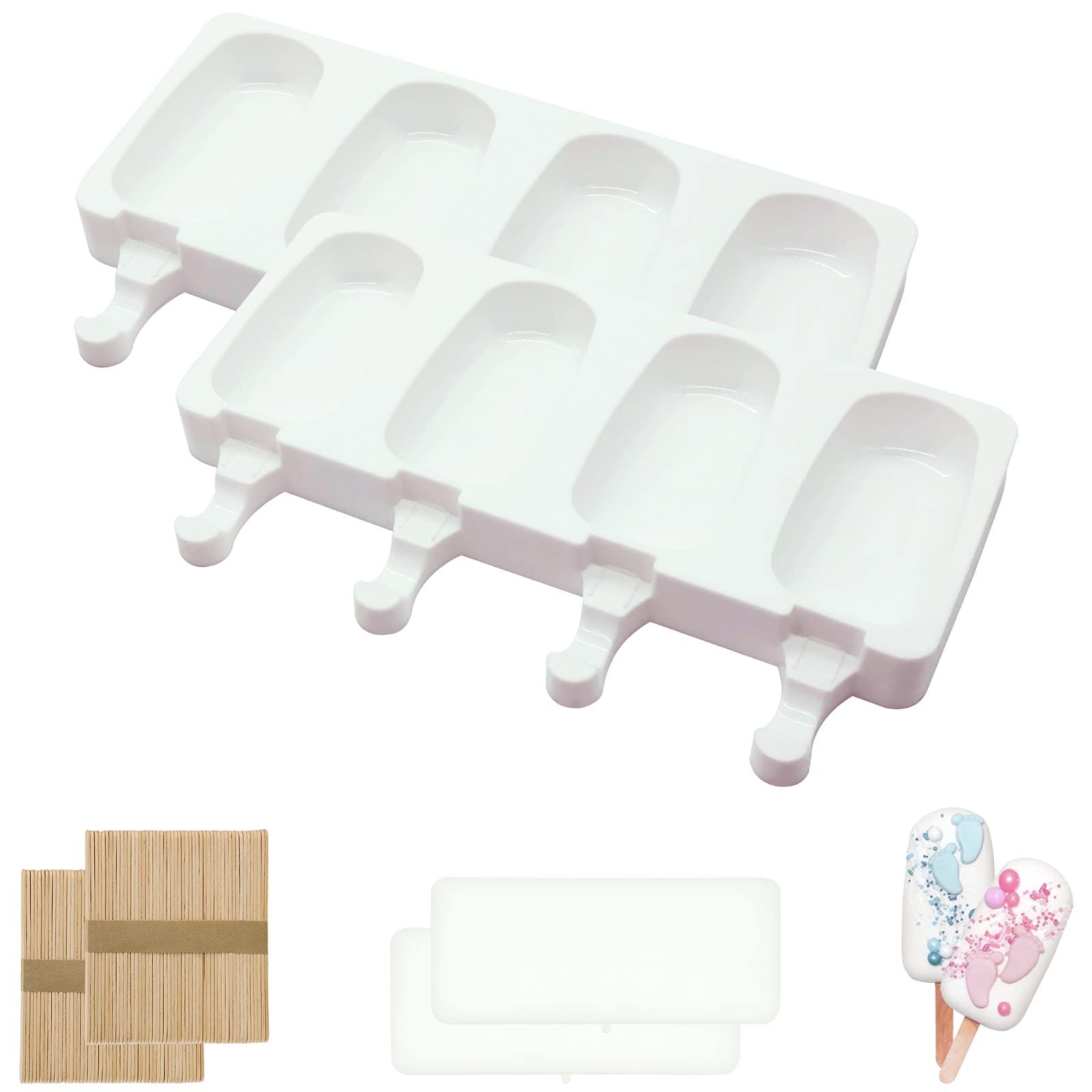 2 Pack Cakesicle Moulds,Cake Pop Mould, Ice Lolly Moulds, Popsicle Mould, Ice Cream Mould, Homema... | Amazon (UK)
