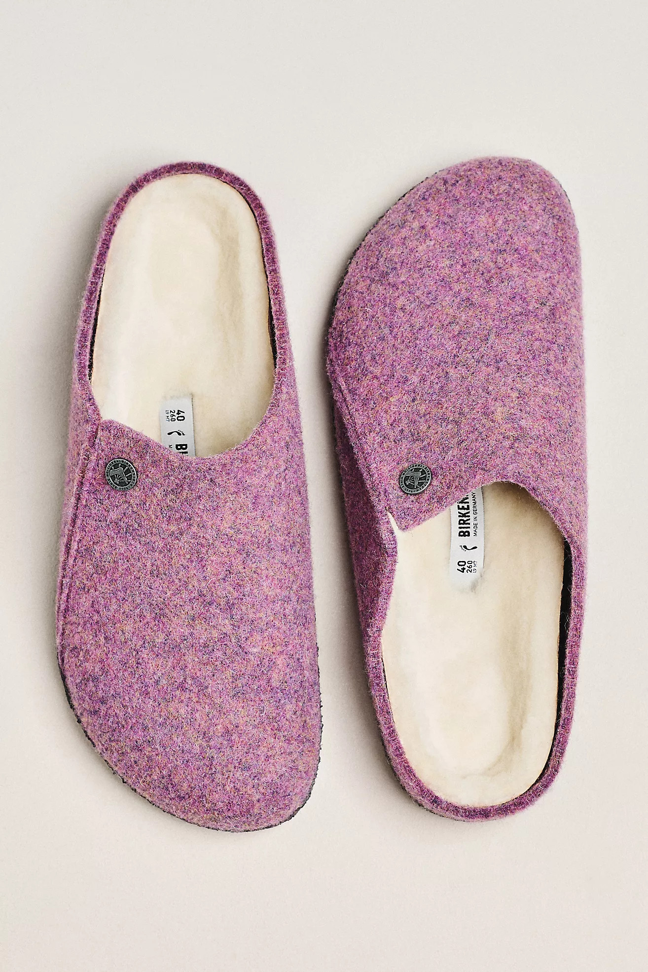 Birkenstock Zermatt Wool Felt Shearling Clogs | Anthropologie (US)