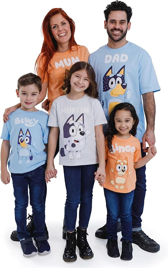 Bluey Matching Family T-Shirt Toddler to Adult Sizes (2T - 3XL) | Amazon (US)