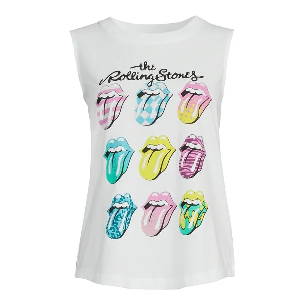 Time and Tru Women's Graphic Print Band Tank Top | Walmart (US)
