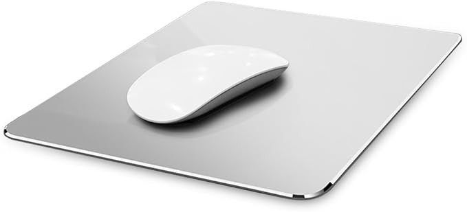 Vaydeer Hard Metal Mouse Pad for Desk Silver Metal Aluminum Mouse Pad Mat Smooth Magic Ultra Thin... | Amazon (US)