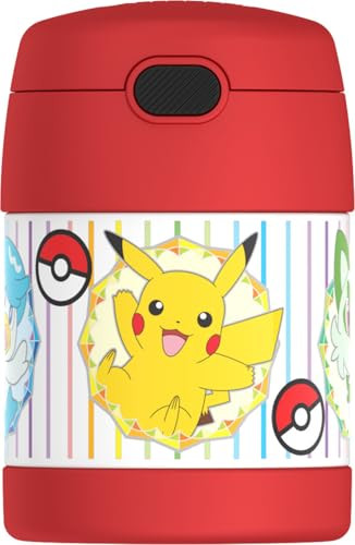 THERMOS FUNTAINER 10 Ounce Stainless Steel Vacuum Insulated Kids Food Jar with Spoon, POKEMON | Amazon (US)