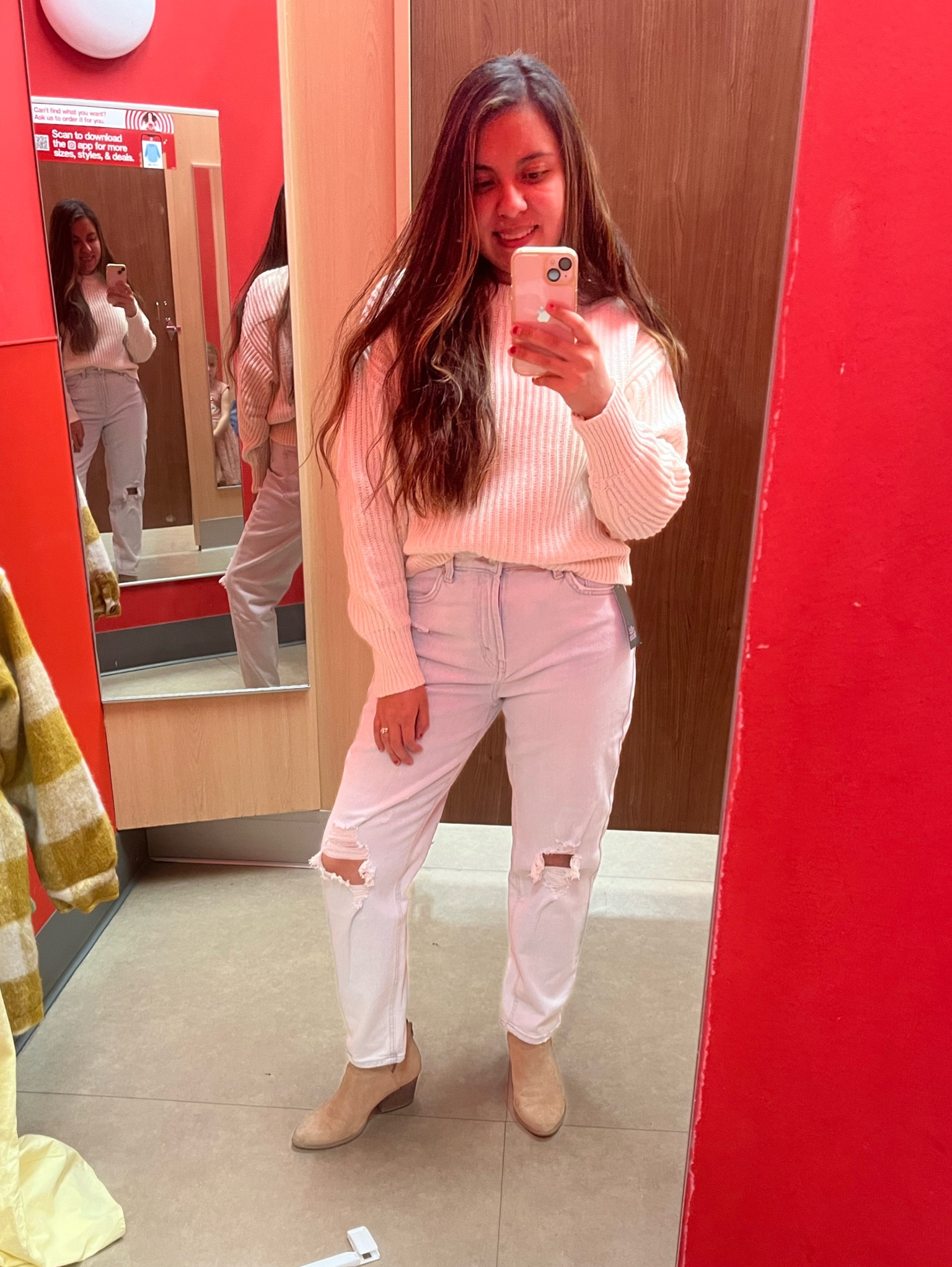 White Fall Sweater and high rise jeans for petite girls 
Fall trends 2022 petite women
5 feet outfit fall 2022 target 

#LTKunder50 #LTKGiftGuide #LTKstyletip