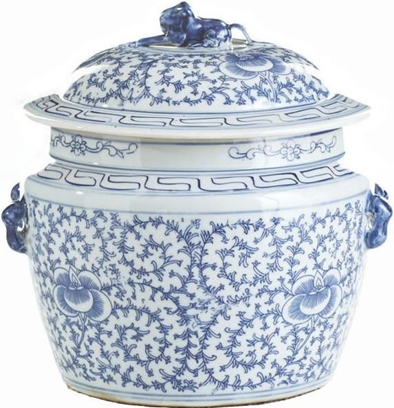 Lidded Rice Jar Vase Floral Colors May Vary White Blue Varying Black New  LA-326 | Walmart (US)