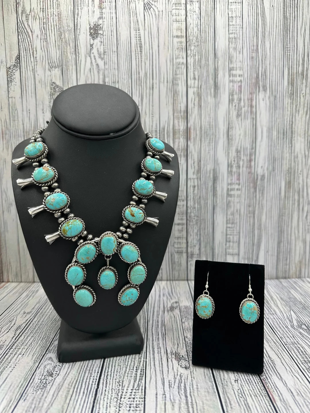 Kingman Turquoise Squash Blossom/ DITS5 | Etsy (US)