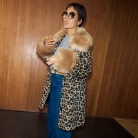 Leopard Coat with Faux Fur Trims | Never Fully Dressed (UK & IE)