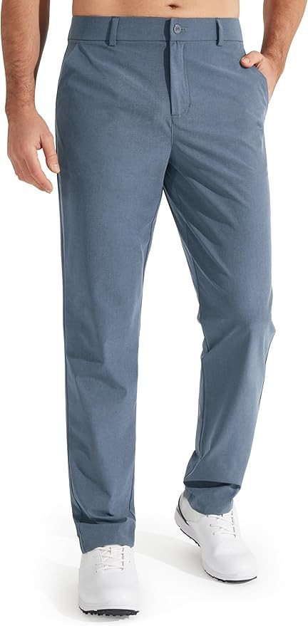 Libin Mens Golf Pants Stretch Work Dress Pants 30"/32"/34" Quick Dry Lightweight Casual Comfy Tro... | Amazon (US)