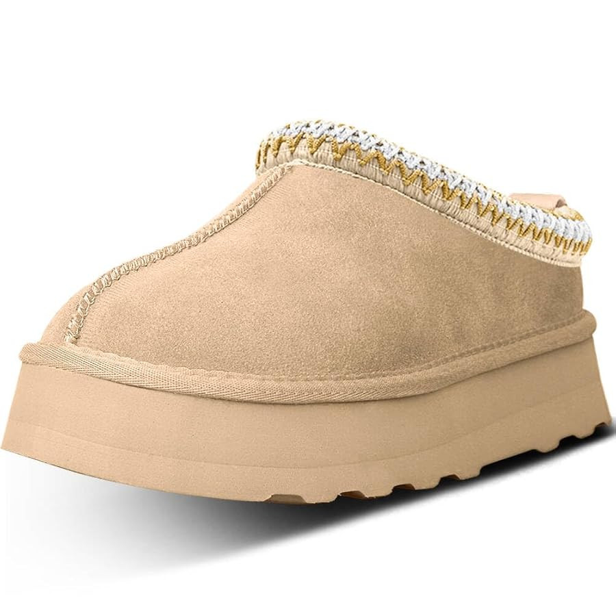Platform Slippers Mini Boots for Women - Fleece Lined Anti-Slip Snow Boots for Outdoor Use | Amazon (CA)