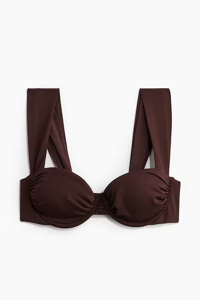H & M - Balconette bikini top - Brown | H&M (UK, MY, IN, SG, PH, TW, HK)