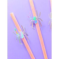 Pink Halloween. Pastel Halloween Straws. Ghost Birthday. Party. Party Decor. Holographic | Etsy (US)