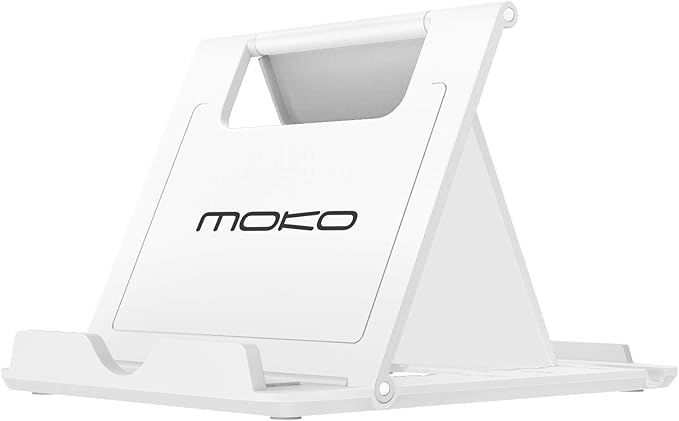 MoKo Phone/Tablet Stand, Foldable Tablet Holder Fit with iPhone 13 Pro Max/13 Pro/13, iPhone 12/1... | Amazon (US)