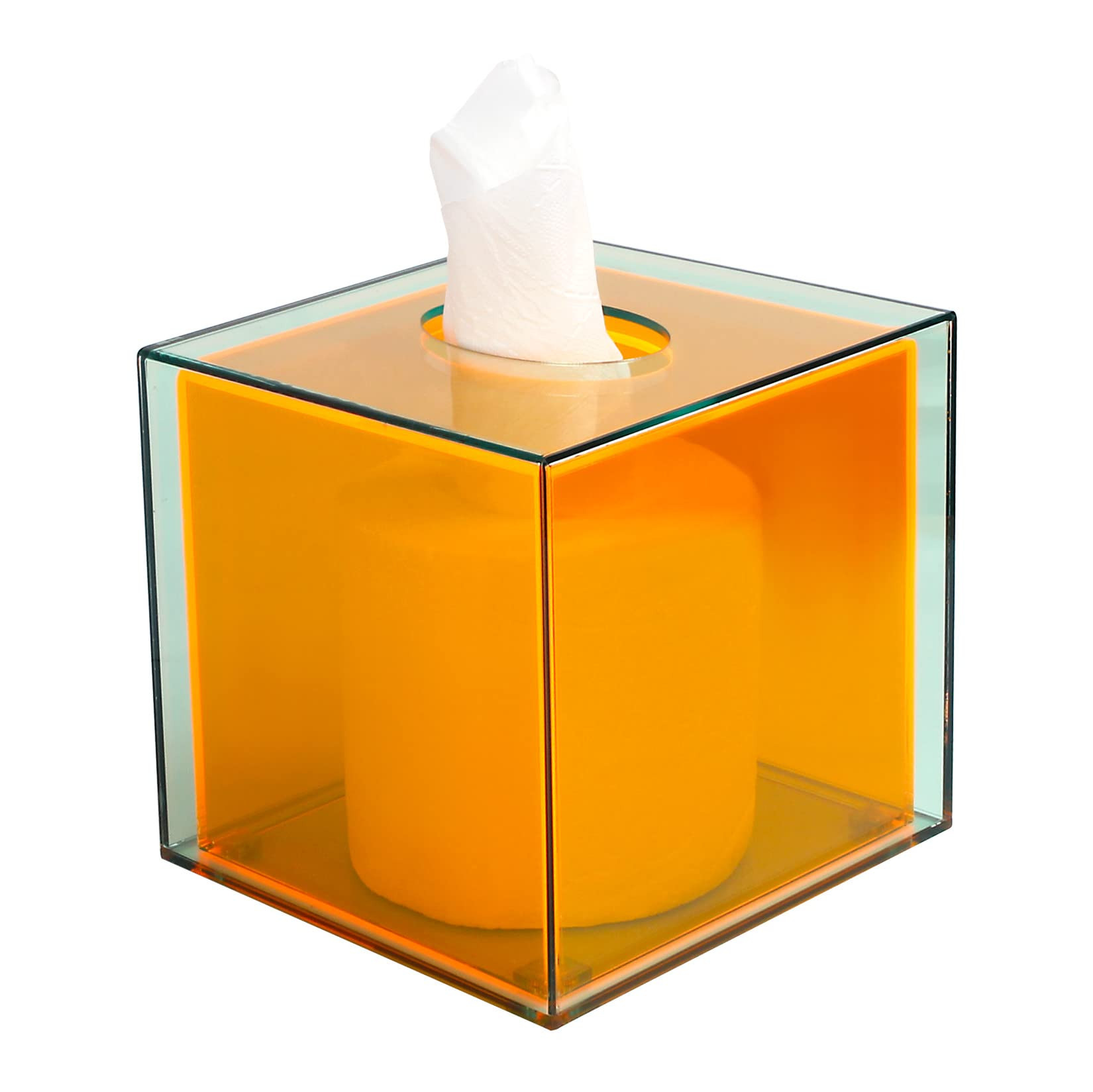 Tissue Holder Box with Upright Flexible Bracket for The Whole Box Tissues Filling,Clear Multi-Col... | Amazon (US)