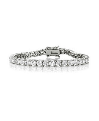 Women's White Gold Plated 5MM Cubic Zirconia Tennis Bracelet | Macy's