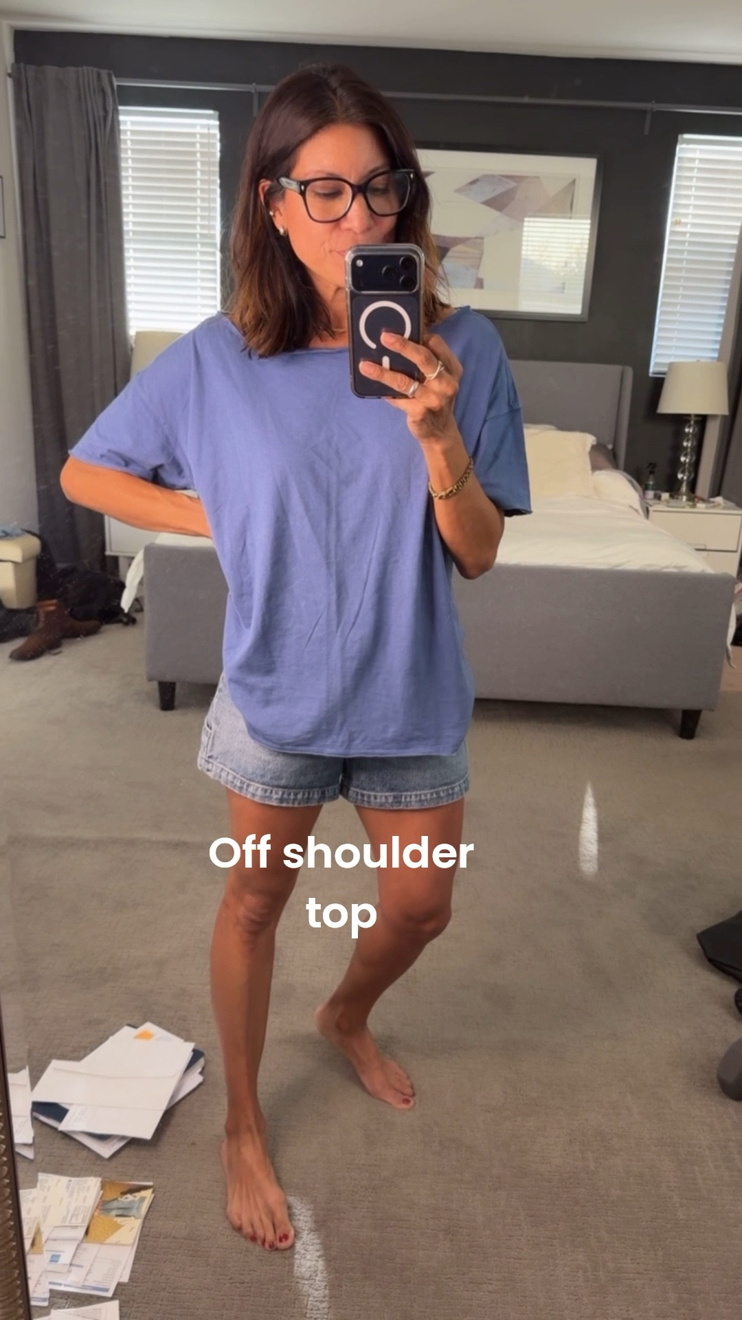 Cute off shoulder top 
Lightweight and loose 

@Aerie wearing xs 
Spring style 
Summer outfit 

#LTKTravel #LTKSeasonal #LTKOver40