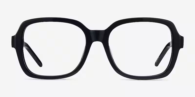 Renee Rectangle Black Full Rim Eyeglasses | Eyebuydirect | EyeBuyDirect.com