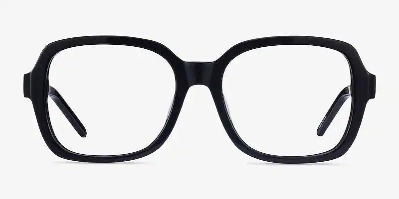Renee Rectangle Black Full Rim Eyeglasses | Eyebuydirect | EyeBuyDirect.com